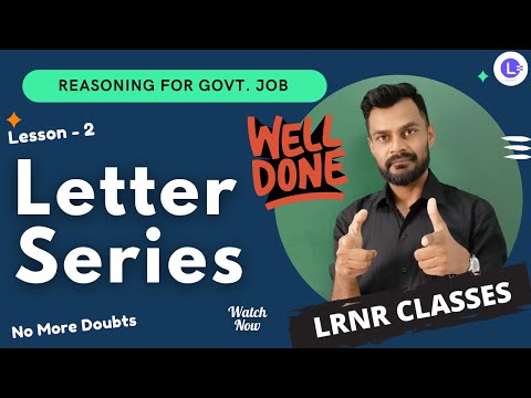 Reasoning for all Government Job Exam - Letter Series 😍 || Learn Easy Tricks || LRNR Classes