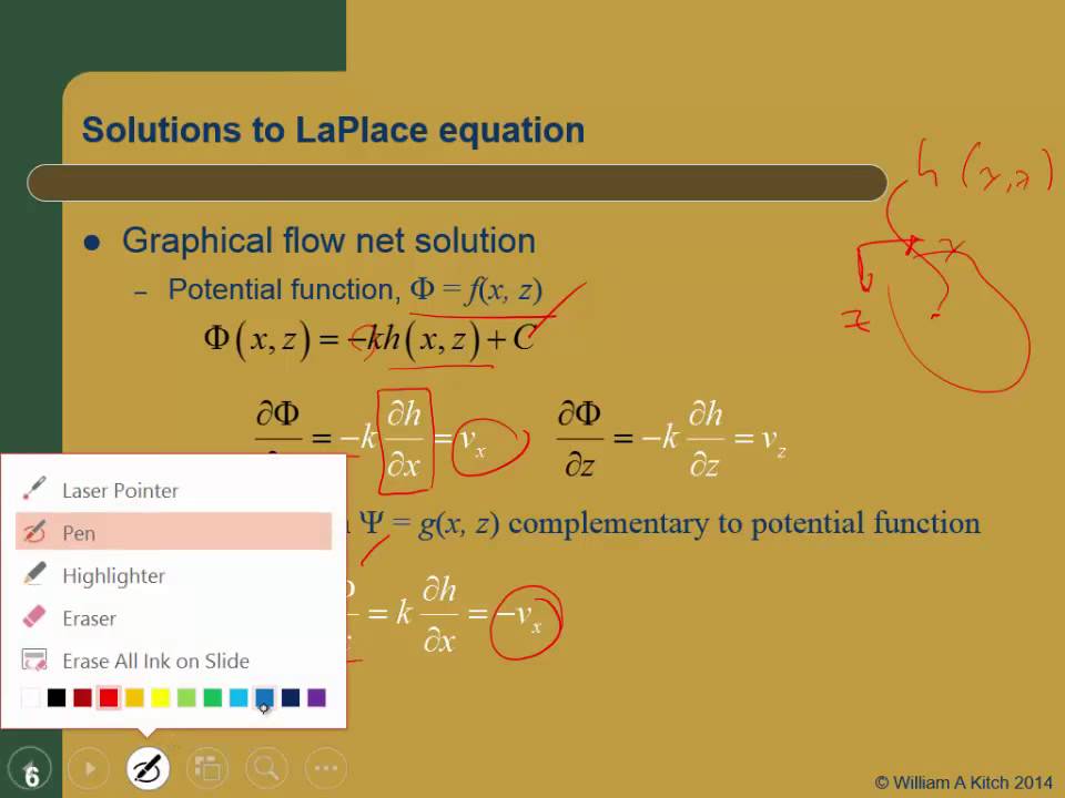 CE 531 Mod 4.3 LaPlace Eq and 2D flow