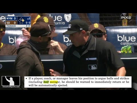 Ejection 067 - Tripp Gibson Ejects San Diego skipper Tingler After Check Swing Call vs New York