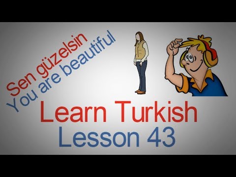 Learn Turkish Lesson 43 -  You are beatiful (Examples of Turkish Pronouns)