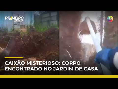 Mistério em SC: homem encontra caixão com esqueleto enterrado no jardim de casa | #PrimeiroImpacto