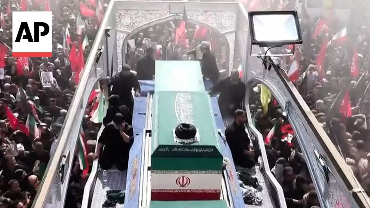 Video | Coffin of late Iran Supreme Leader Ayatollah Ali Khamenei paraded through Tehran