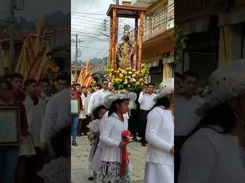 Procesión de  San Andrés Apóstol en su Fiesta Patronal en Acatlán Veracruz