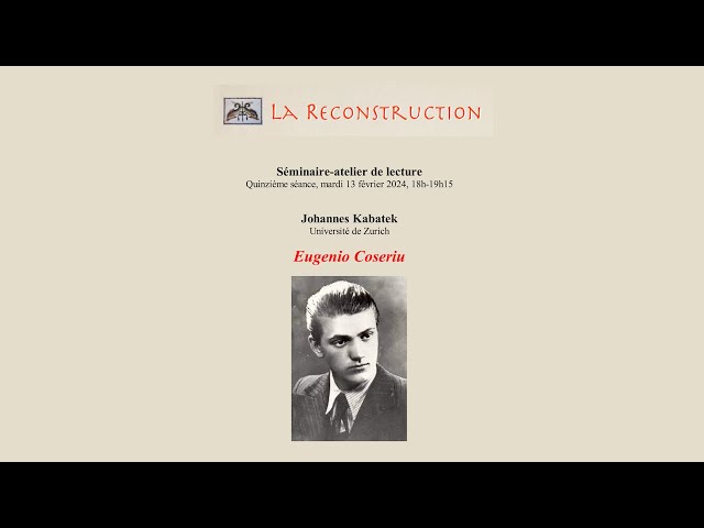 Vídeo relacionado con "Decir las cosas como son..." Conversaciones con Eugenio Coseriu
