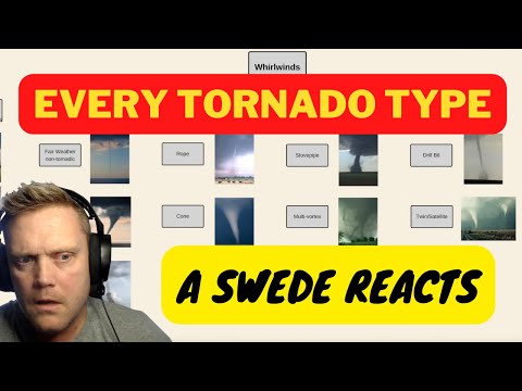 A Swede reacts to: Every Tornado Type - A Complete List of Whirlwinds