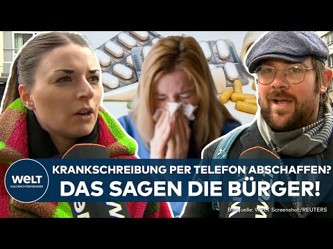 GRIPPE-WELLE: Krankschreibung per Telefon erleichtert Missbrauch? Das sagen deutsche Bürger