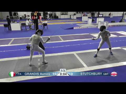 2023 Day04 T08 01 F F Individual Cadet Plovdiv BUL CHM BLUE STUTCHBURY GBR vs GRANDIS ITA
