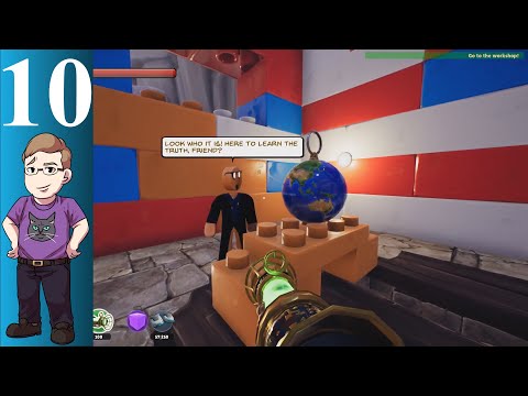 Let's Play Supraland: Crash (Blind) Part 10 - Getting Back Into Orangeburg and Jumping the Wall!