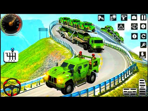 US Army Truck Transporter Driving 3D — Cargo Vehicle Aroplane Simulator 2024 – Android Gameplay