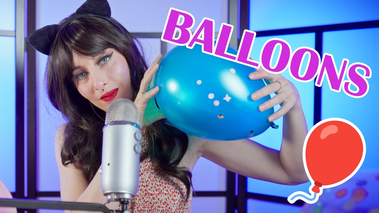 ASMR Play with Balloons | Blowing Up, Rubbing, Tapping & more