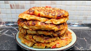 Лепёшки на завтрак или ужин. Капустные лепёшки с лавашем. Рецепт тушёной капусты. #рецепты #рецепт