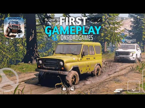 FIRST GAMEPLAY! of Offroad League Online (Android) by Rooster Games - Snowrunner