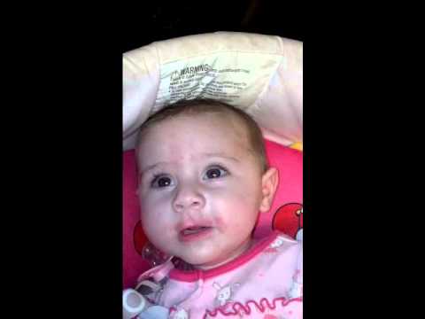 Baby Eliana has a WHOLE lot to say!  5 months