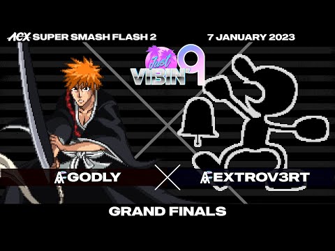Godly (Ichigo) vs Extrov3rt (Zero Suit Samus, Mr. G&W) - GRAND FINALS - Just Vibin' 9