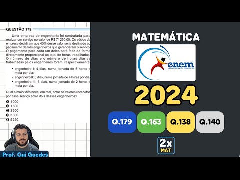 Resolução Matemática ENEM 2024 - Questão 179 - Caderno Azul | Uma empresa de engenharia foi