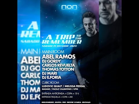 DJ GORDY - NON - A TRIP TO THE REMEMBER - SABADO 14 DE OCTUBRE 2023