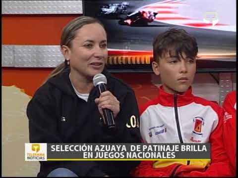 Selección Azuaya de patinaje brilla en juegos nacionales