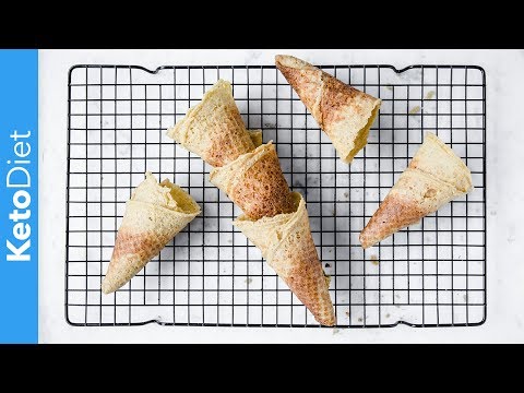 Low-Carb Homemade Ice Cream Sugar Cones