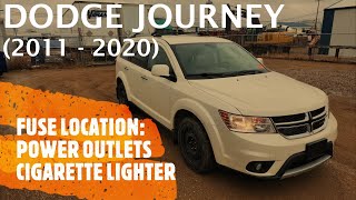 Dodge Journey - POWER OUTLET / CIGARETTE LIGHTER FUSE LOCATION (2011 - 2020)