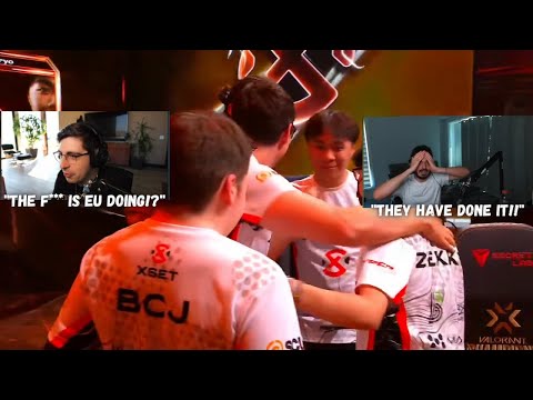 SEN Tarik & shroud react to XSET vs FNATIC FINAL MOMENT | VCT Champions