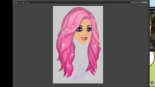 MovieStarPlanet Draws hair!
