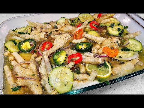 🇬🇾 Guyanese chicken foot souse| Recipe