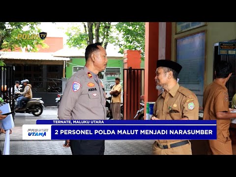 POLICE GOES TO SCHOOL POLDA MALUT SOSIALISASIKAN TERTIB LALU LINTAS DI SMAN 1 TERNATE