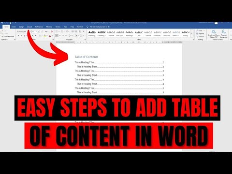Come generare un indice in MS Word