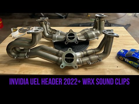 Invidia UEL Header 2022+ Subaru WRX Sound Clips