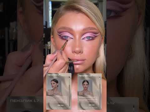 DAVYDENKO BEAUTY & Lelyukh Пензлик L7 для сухих та кремових тіней, пропрацювання деталей, ворс кози