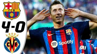 Barcelona vs Villarreal 4 0   All Goals