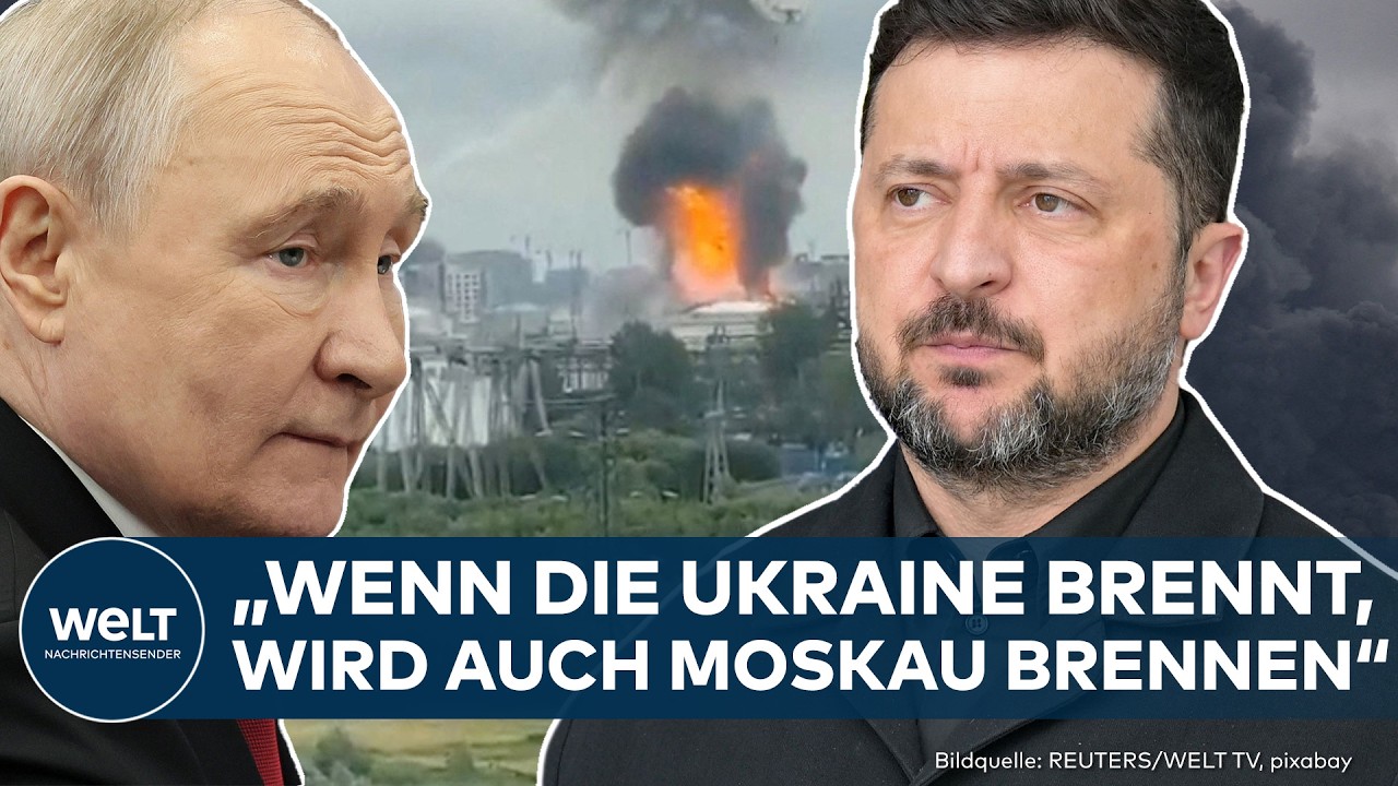 KRIEG: Ukraine greift Moskau mit Hunderten Drohnen an – Raffinerie erneut getroffen