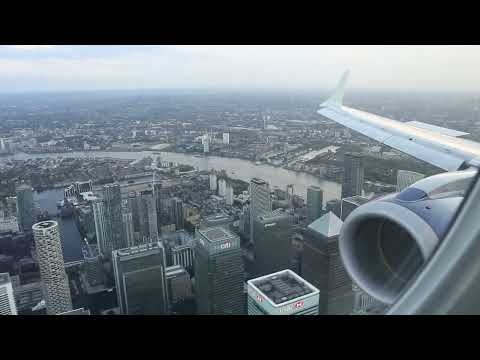 BA8456 Amsterdam (AMS) - London City (LCY), E190, approach and landing runway 09, 5 September 2022