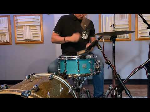 Temple Drums - Aqua Maple Snare