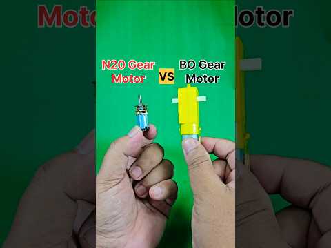 N20 Gear Motor VS BO Gear Motor 😎 DC Motor #dcmotor #shorts #dcmotorhacks