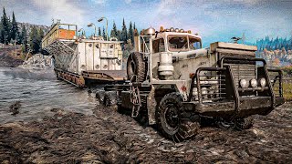 Construction Rig Semi Trailer Pacific P12 Super Heavy Truck | SnowRunn