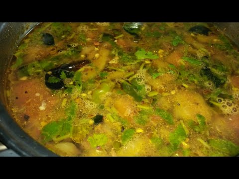 South Indian Style Rasam / How To Make Rasam In Kannada / Tomato Rasam In Kannada Video