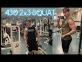 430 2x3 SQUAT | 16 YEARS OLD | SMOLOV INCREASE SQUAT 75 LBS