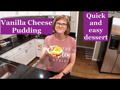 Vanilla Cheese Pudding * Easy Dessert Recipe * Vintage Recipe