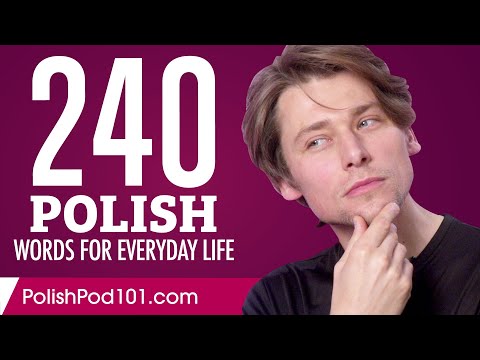 240 Polish Words for Everyday Life - Basic Vocabulary #12