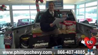 preview picture of video 'Phillips Chevrolet  - Frankfort Holiday Food Drive - New Car Dealer Sales Chicago Dealership'