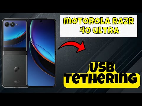 USB Tethering Motorola Razr 40 Ultra || How to use USB tethering || Set USB tethering settings