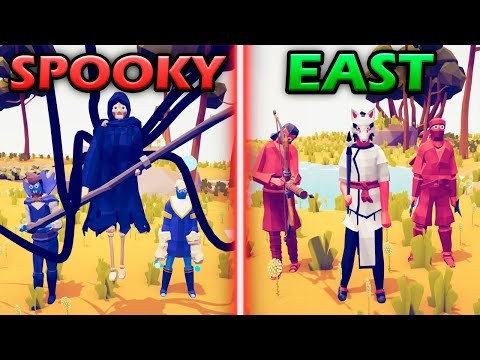 EAST DYNASTY vs SPOOKY TEAM - Totally Accurate Battle Simulator | TABS