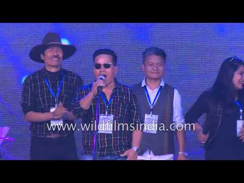 Singer Hminga Hmar performs live at Winter festival in Mizoram