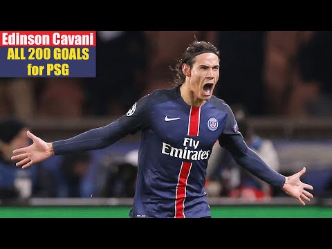 Edinson Cavani ◉ All 200 Goals for Paris Saint-Germain.