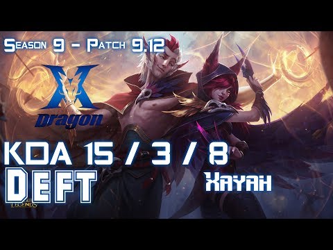 KZ Deft XAYAH vs LUCIAN ADC - Patch 9.12 KR Ranked
