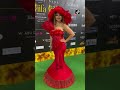 Rakhi Sawant Dolls Up In Red Gown At Green Carpet Of IIFA 2023