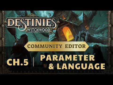 Destinies Community Editor - Ch.5 String parameters & multiple languages #boardgames #boardgamegeek