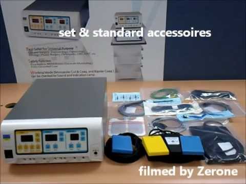 Zerone co., Ltd electrosurgical unit(ZEUS-400/300/200(P)) setup video