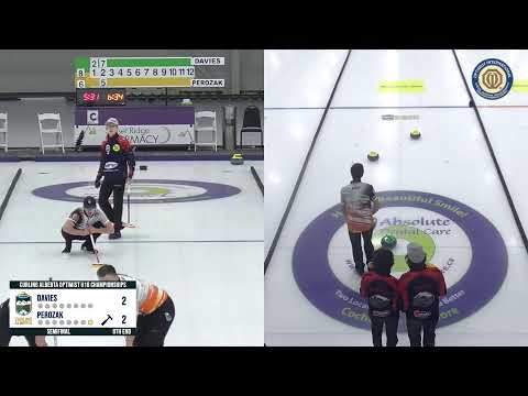 Boys Semifinals - Davies vs Perozak  - 2023 Curling Alberta Optimist U18 Boys Provincials